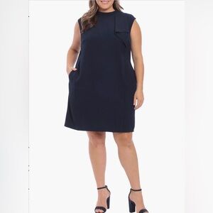 Elegant Blue Sleeveless Dress